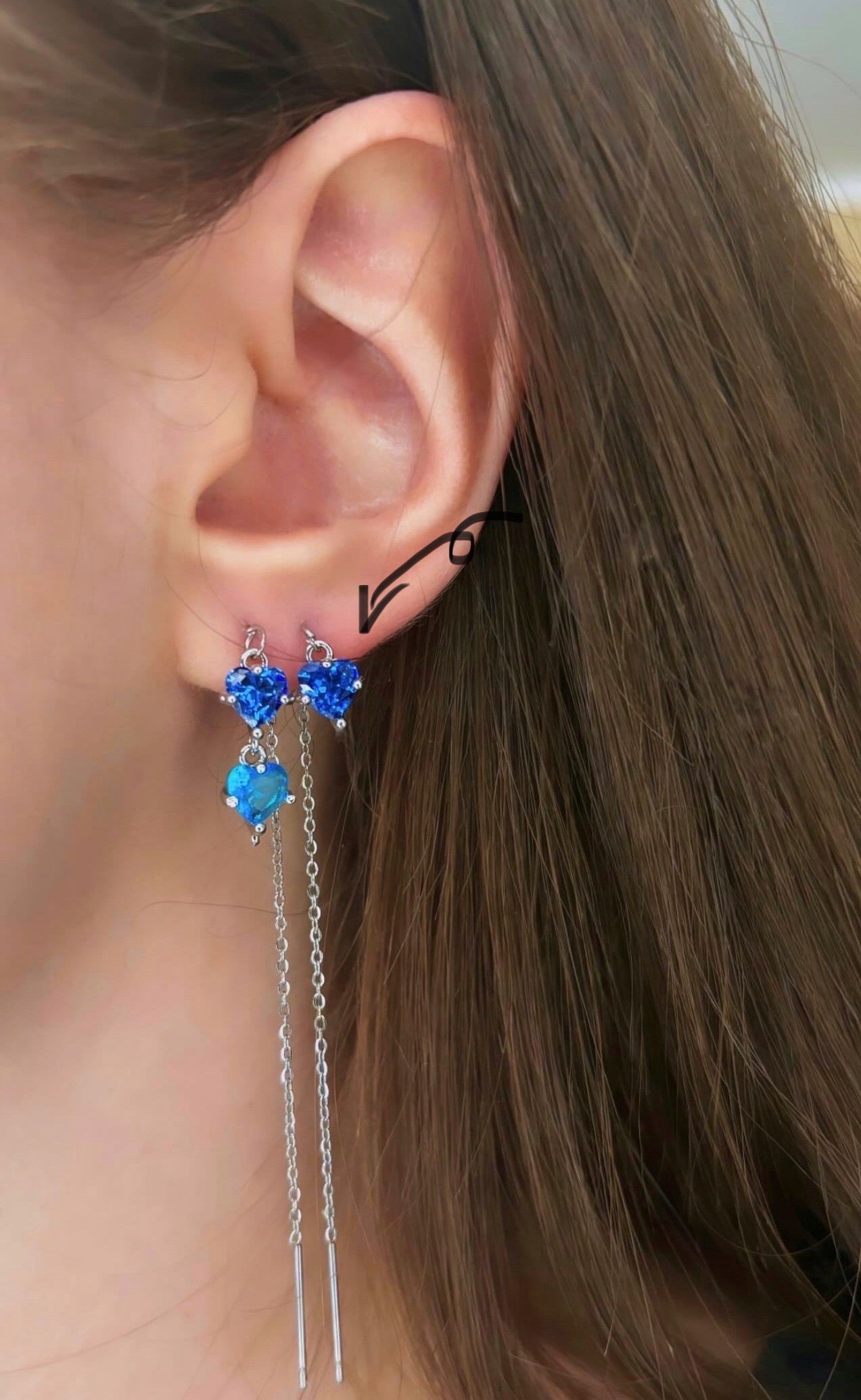 Singolo saliscendi Heart Gio’ da un cuore azzurro