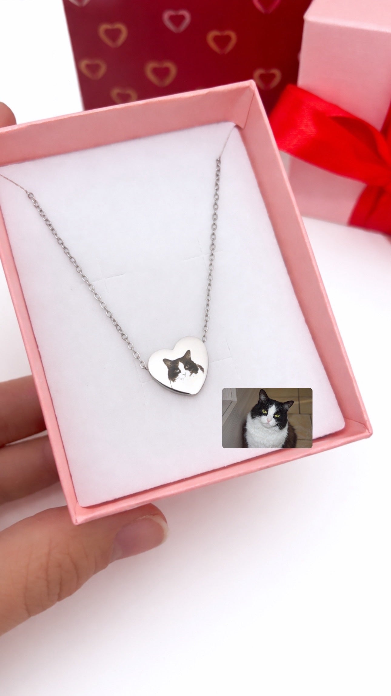 Collana cuore bombato personalizzabile