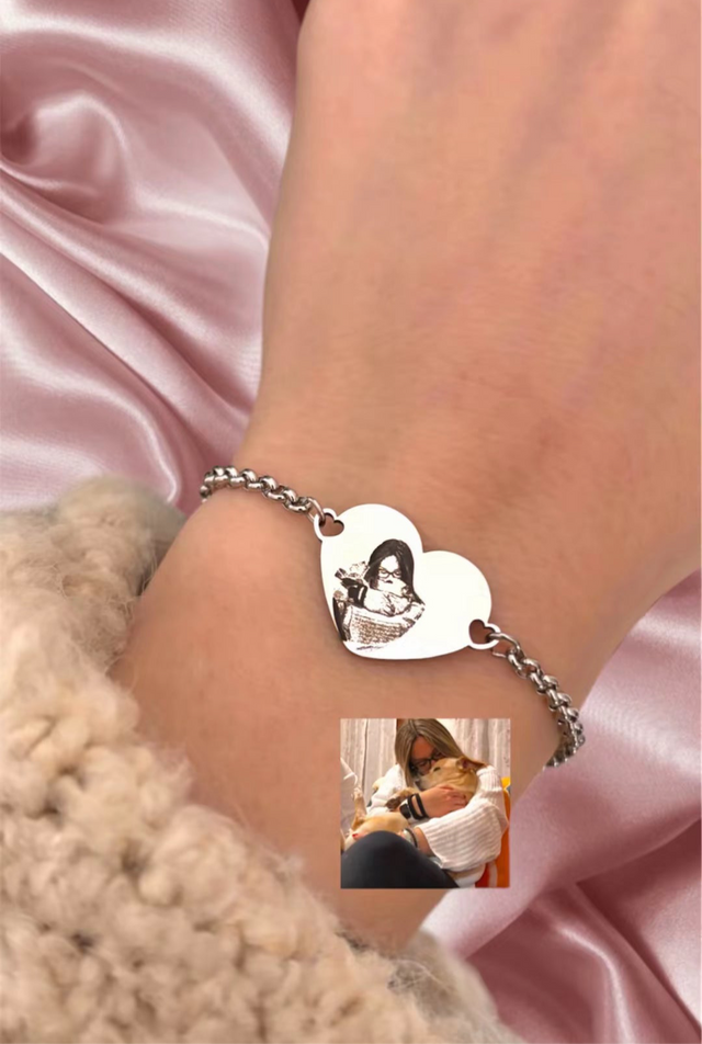Bracciale semplice personalizzabile con una tua foto o frase
