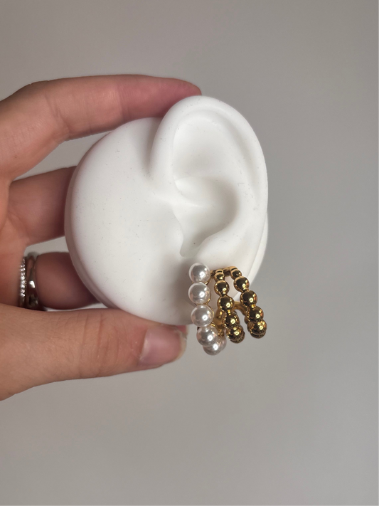 Orecchini Pearls 3in1