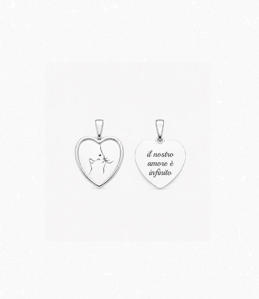 Ciondolo cuore personalizzabile come vuoi tu
