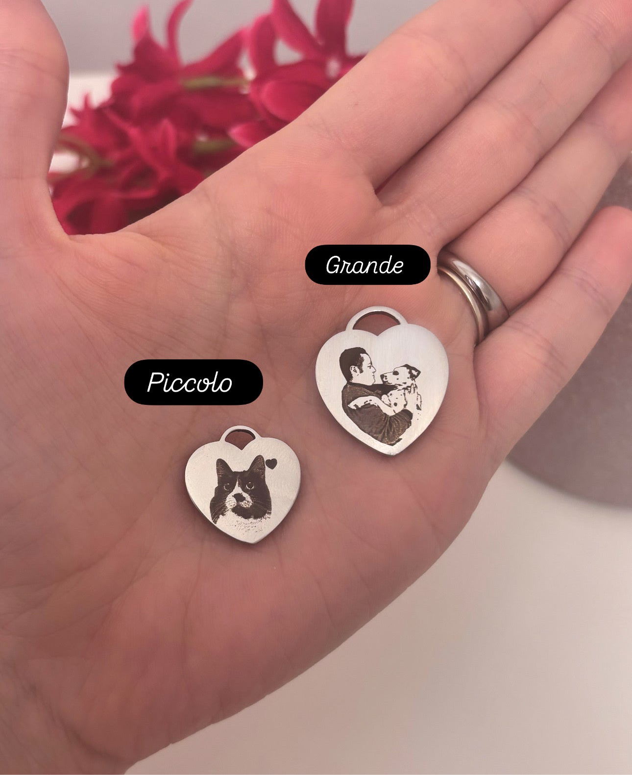 Solo ciondolo con incisione personalizzata