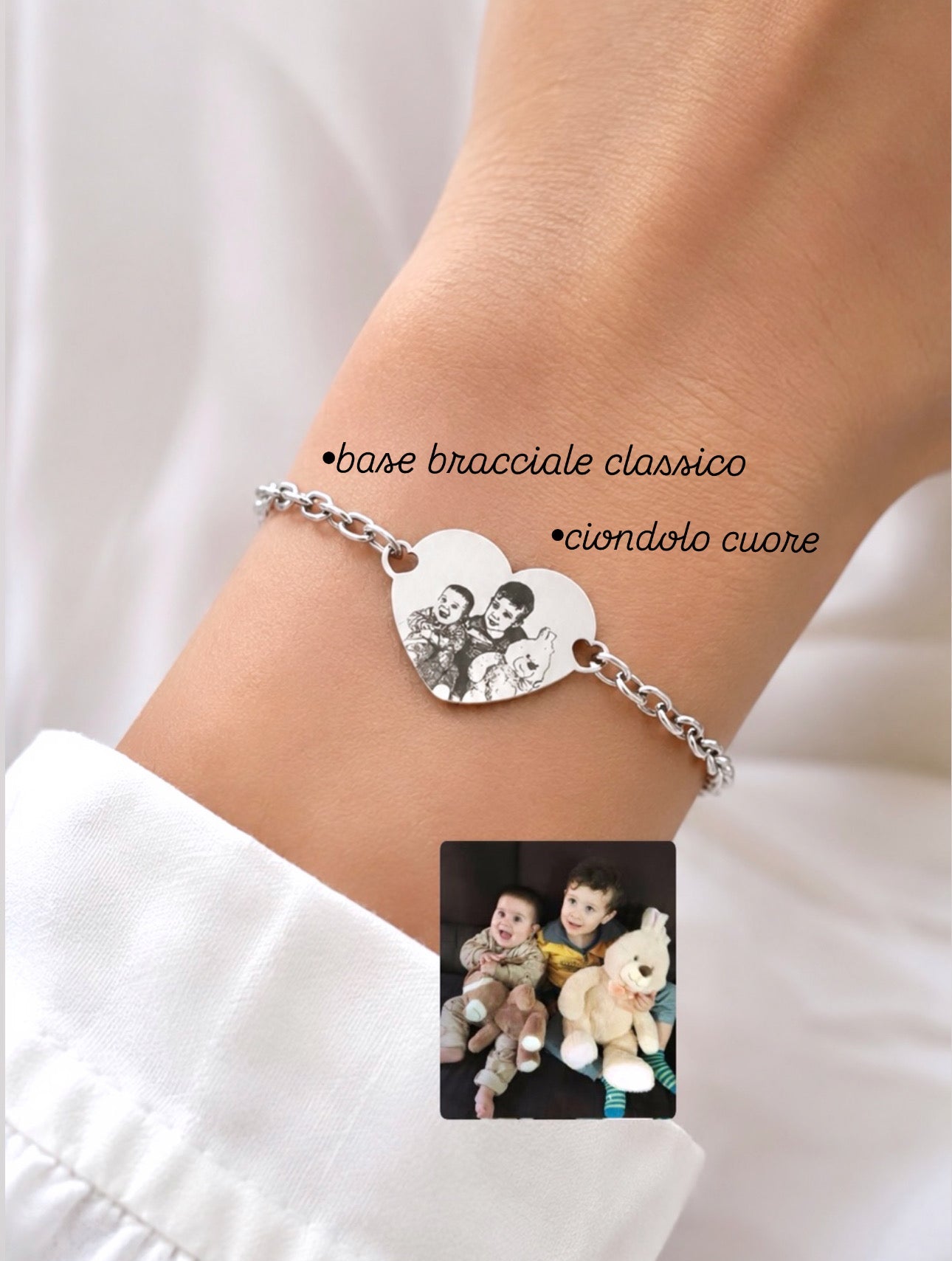 Crea il tuo bracciale personalizzato con ciondolo centrale
