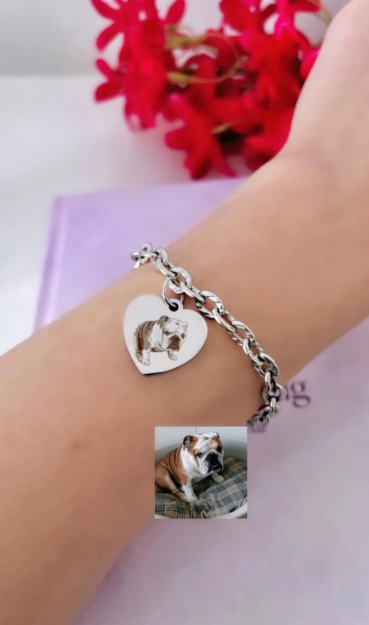 Bracciale a Catena personalizzabile con una tua foto o frase