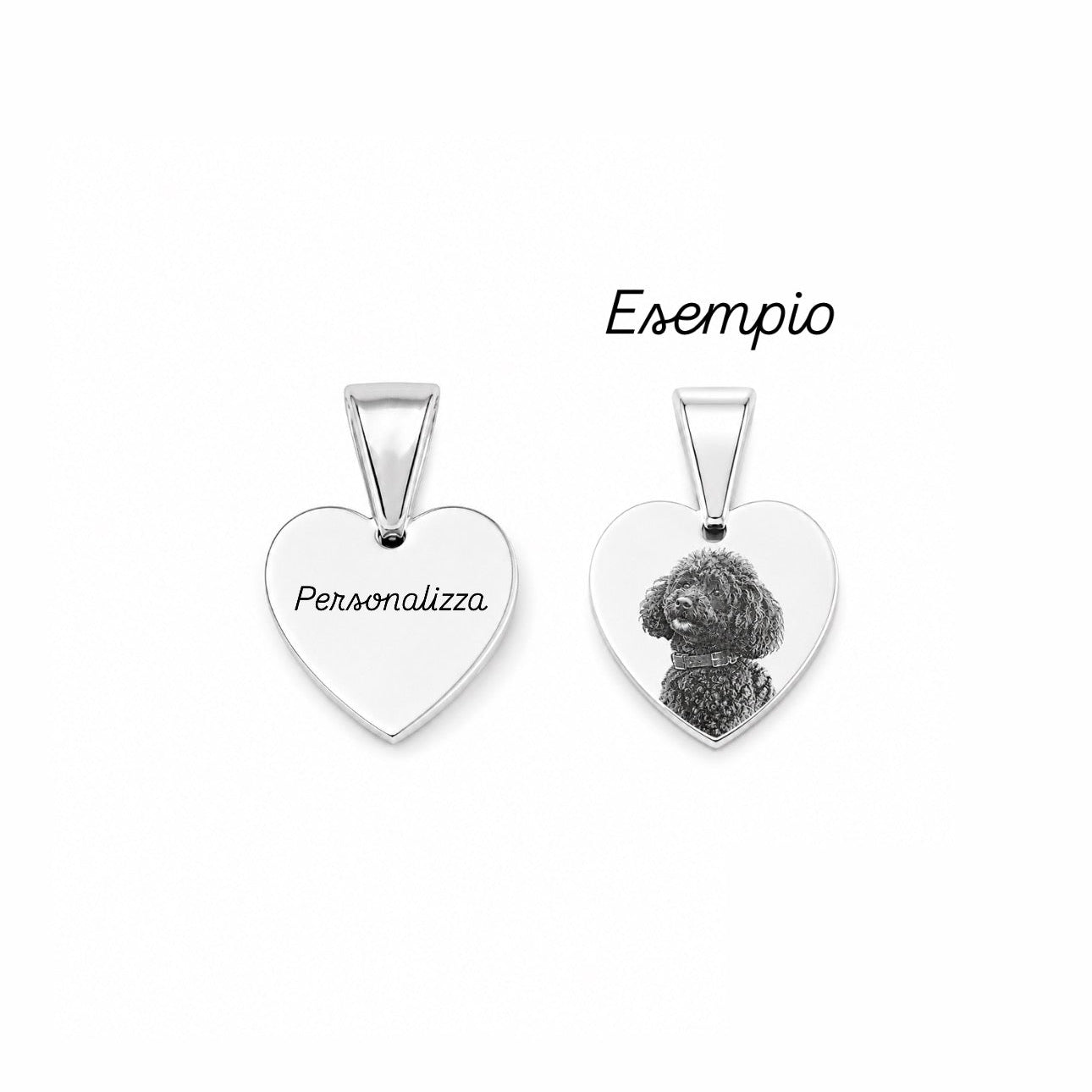 Ciondolo mini cuore (1,4cm) personalizzabile