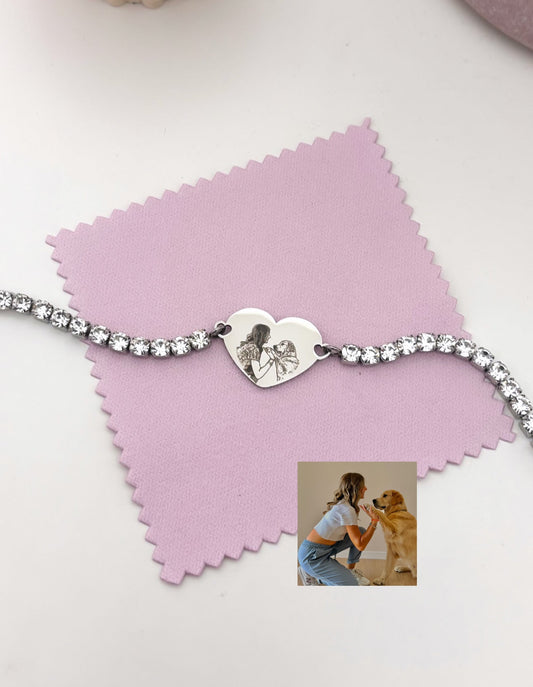 Porta il tuo ricordo più bello sempre con te – Il Bracciale Luxury con la tua foto o frase incisa