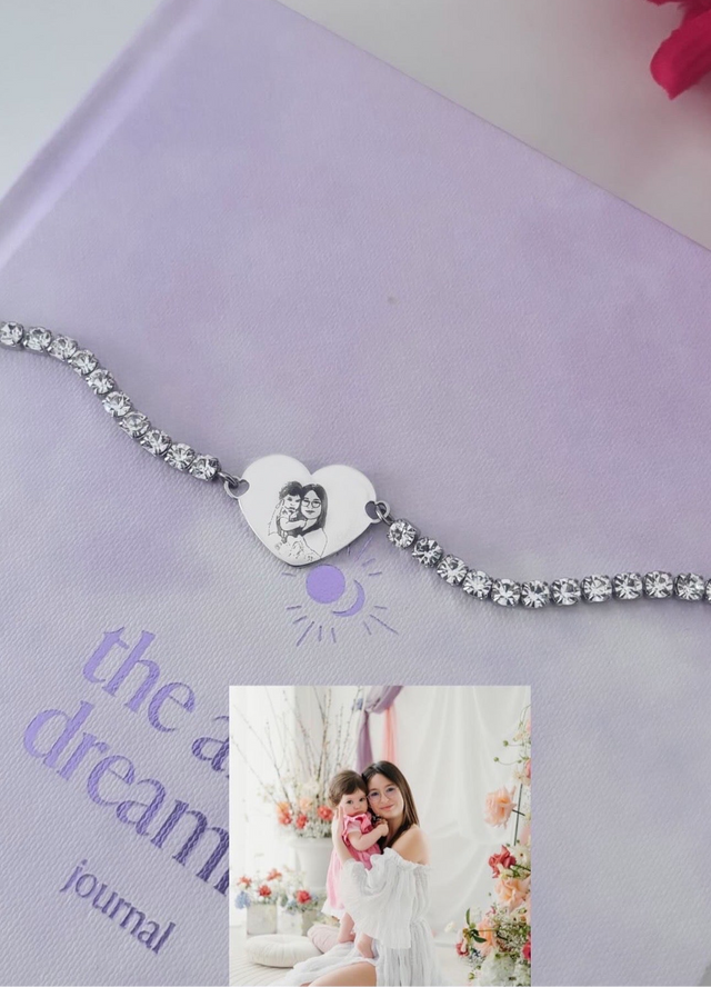 Porta il tuo ricordo più bello sempre con te – Il Bracciale Luxury con la tua foto o frase incisa