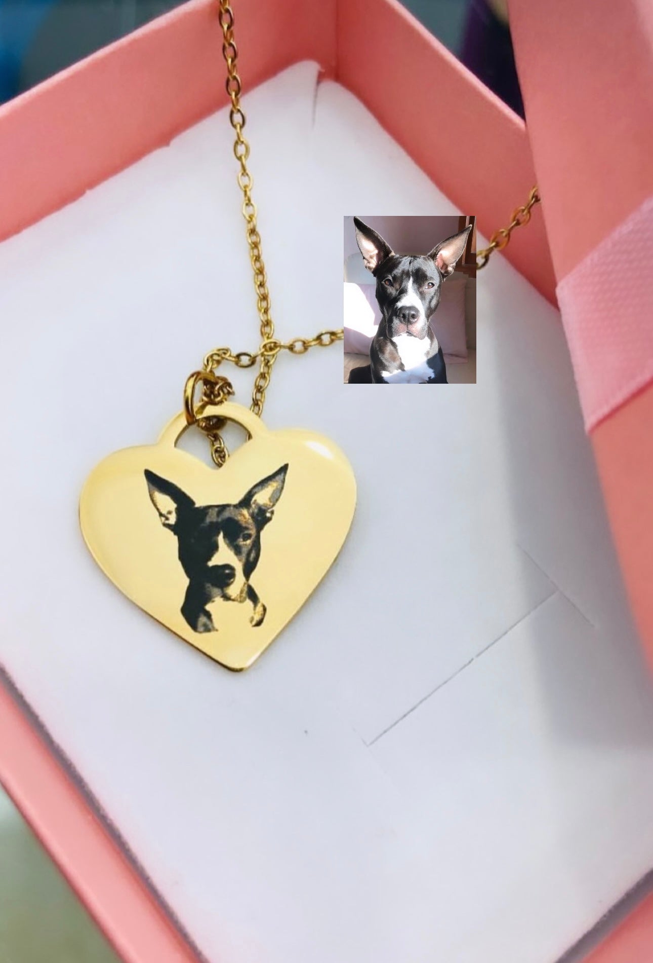 Collana a cuore  personalizzabile con una tua foto o frase