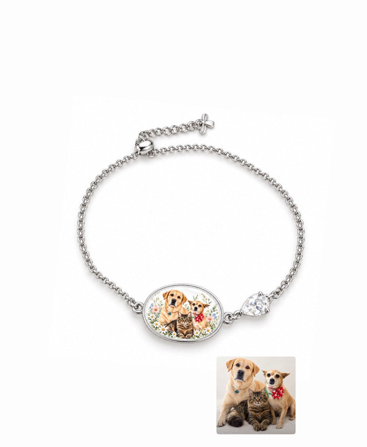 Crea il tuo bracciale con foto colorata e resina