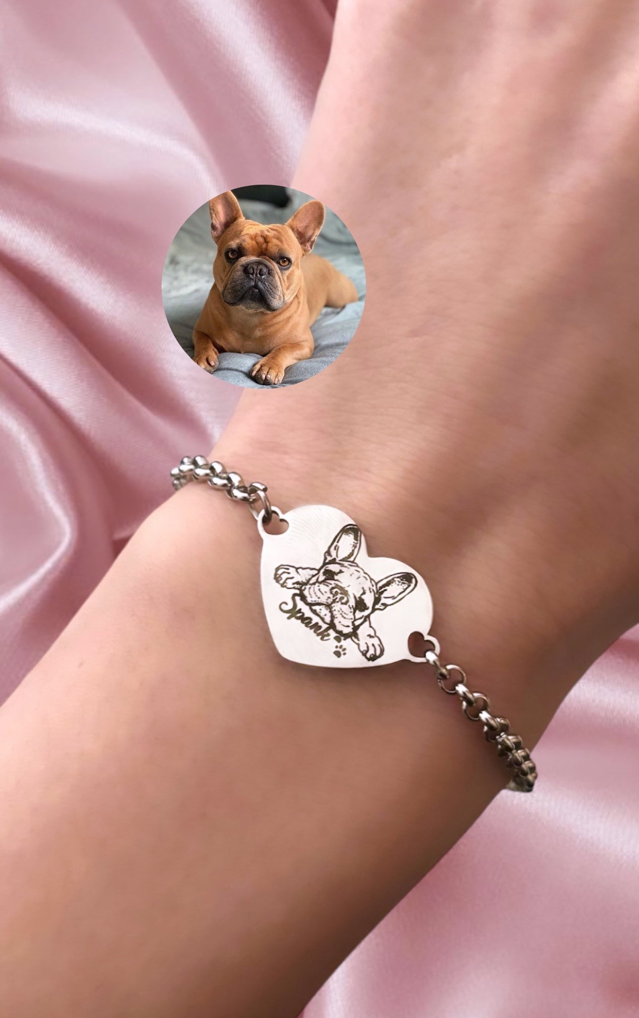 Bracciale semplice personalizzabile con una tua foto o frase