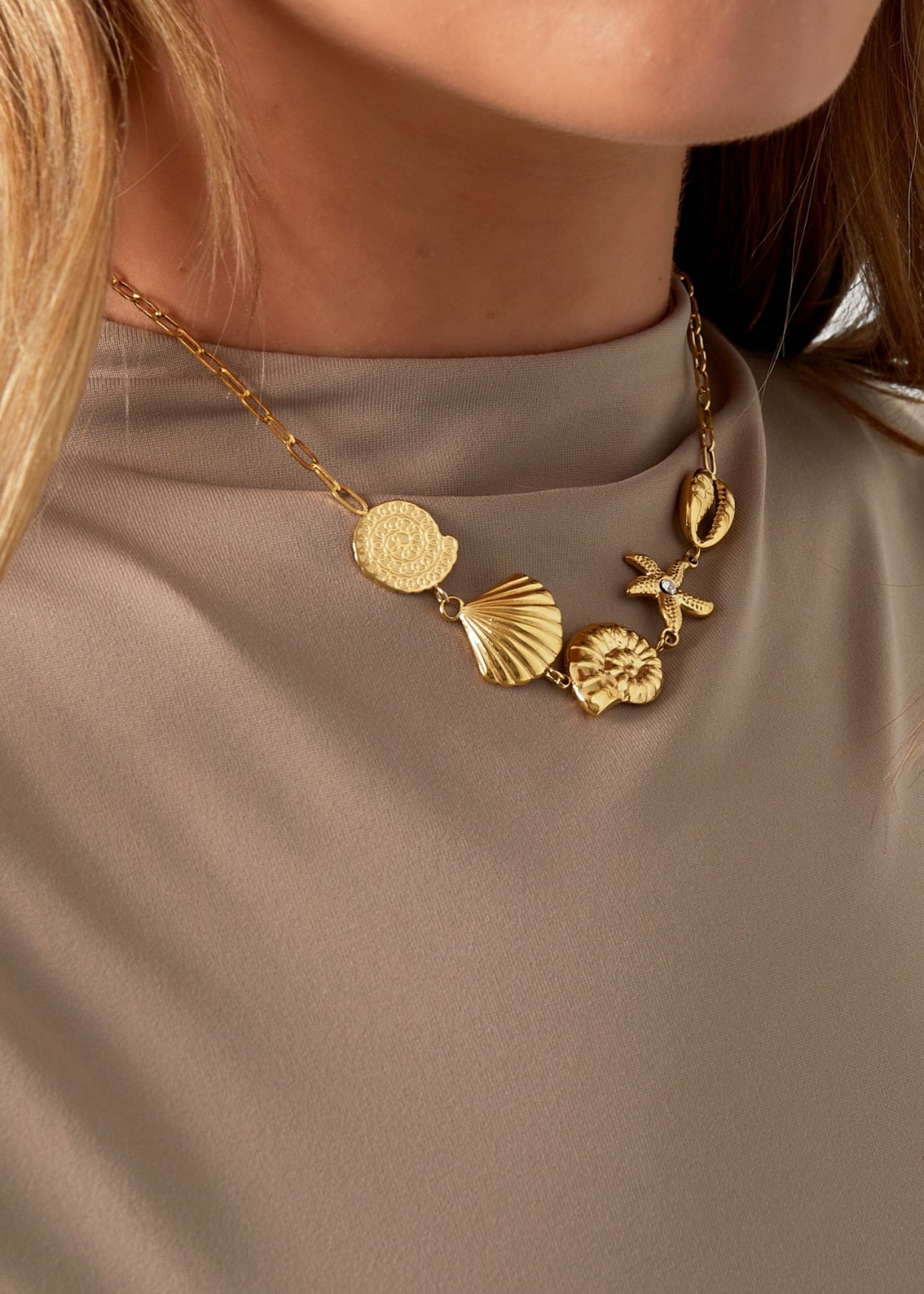 Collana-chocker Shell estate