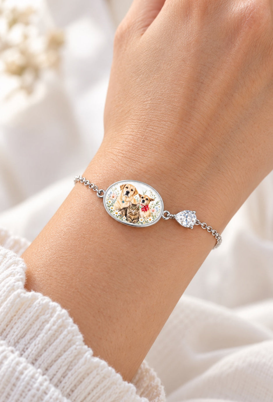 Crea il tuo bracciale con foto colorata e resina