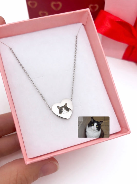 Collana cuore bombato personalizzabile