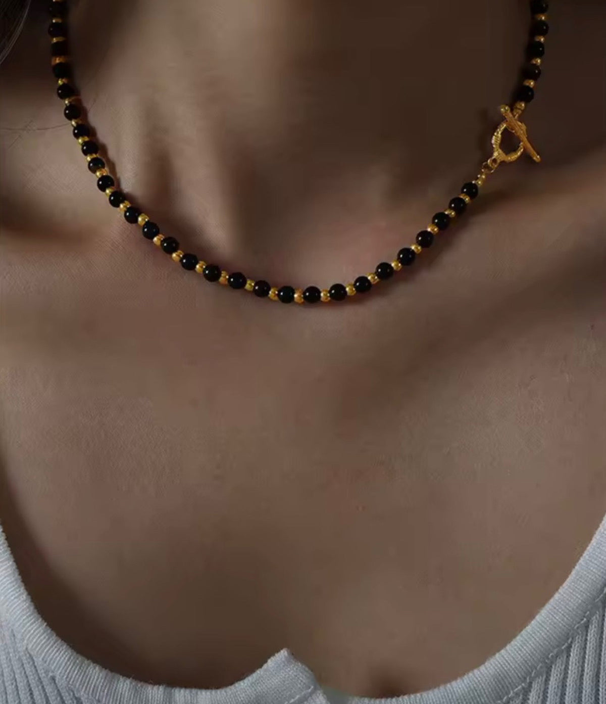 Collana Black&Gold (anche porta ciondoli)